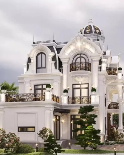 Top những mẫu nhà biệt thự kiểu Pháp đẹp đẳng cấp nhất hiện nay