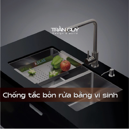 Chống Tắc Bồn Rửa Chén: Cách Vệ Sinh Đường Ống Dầu Mỡ Bằng Vi Sinh