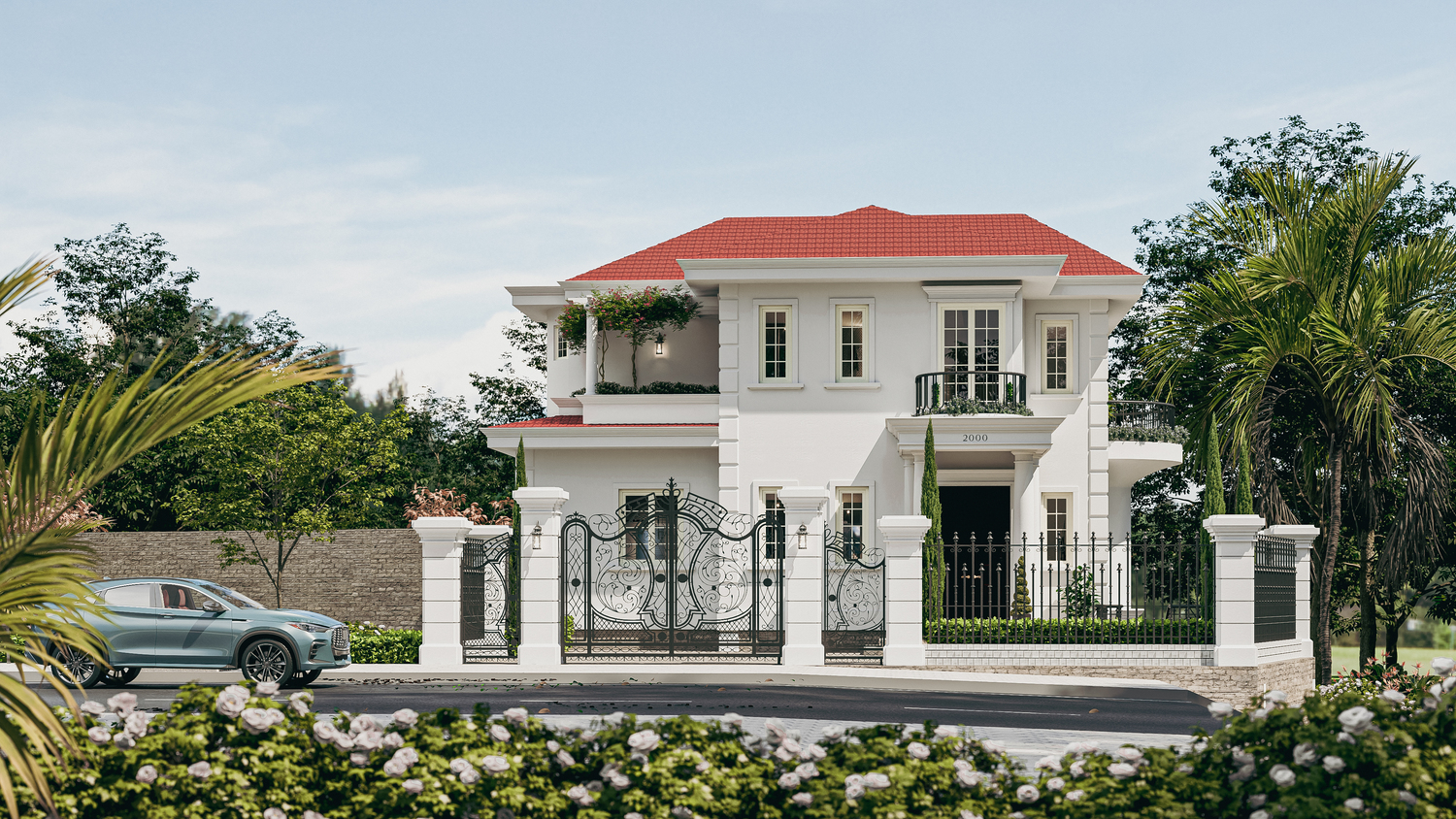 Mẫu biệt thự 2 tầng