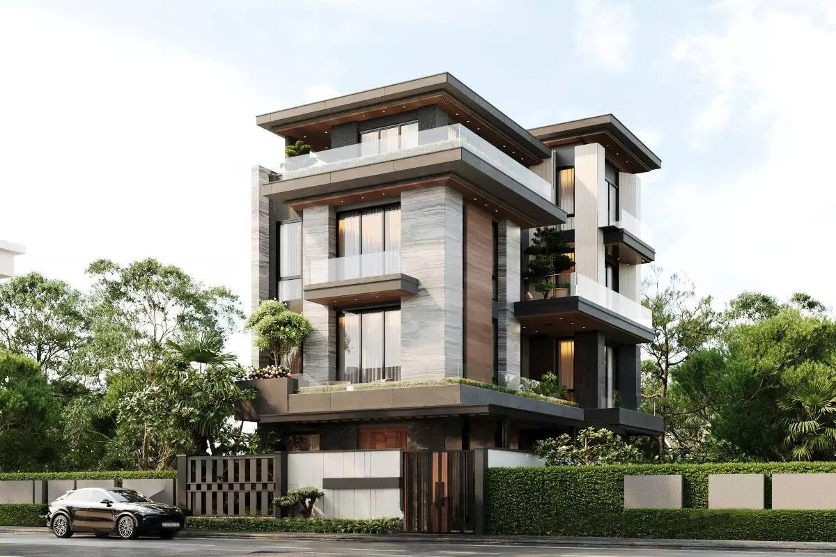 Mẫu biệt thự 3 tầng