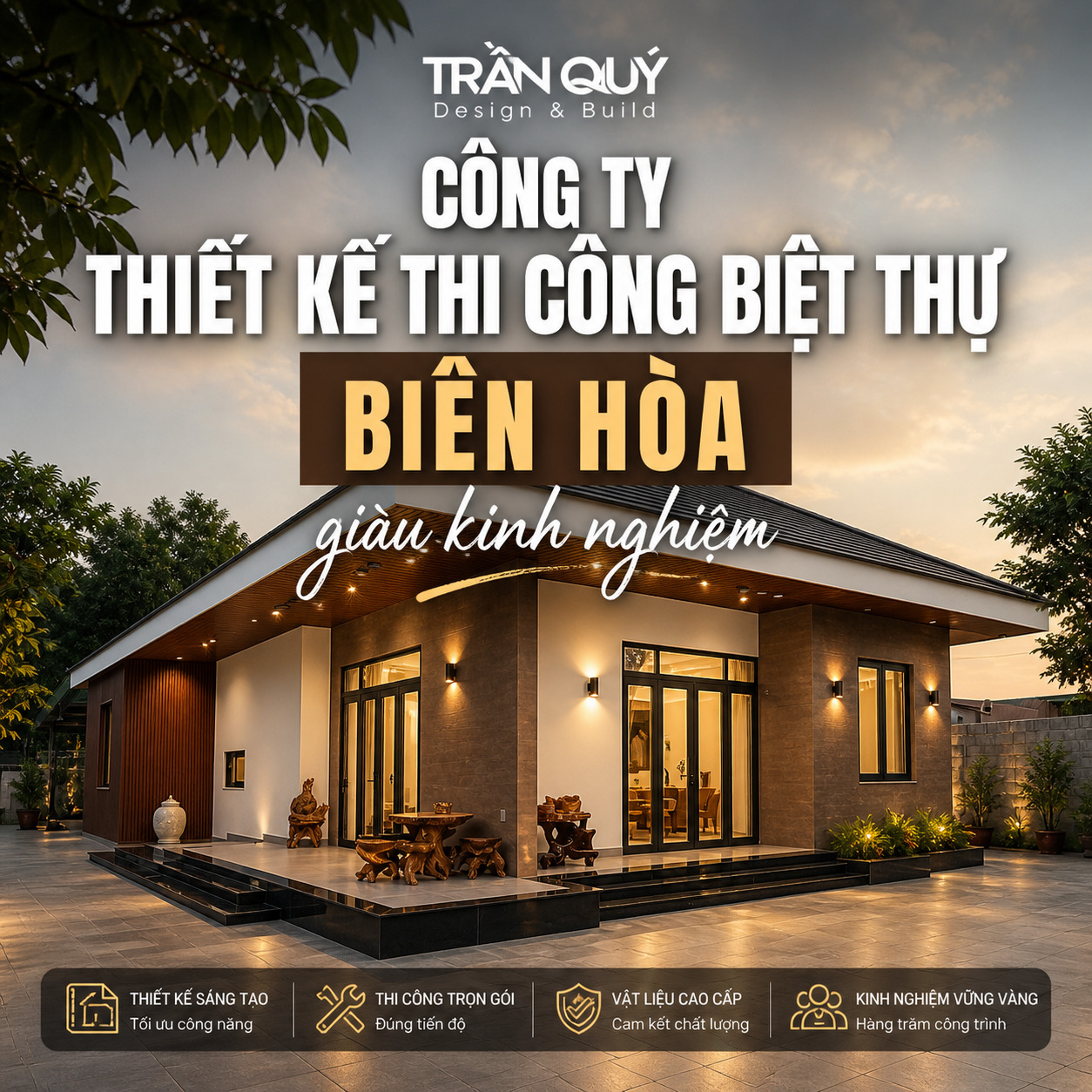 thiết kế thi công biệt thự Biên Hòa